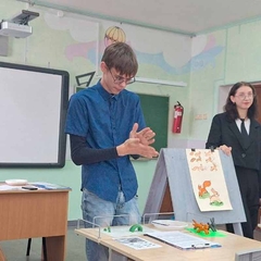 Лепим животных вместе со школьниками