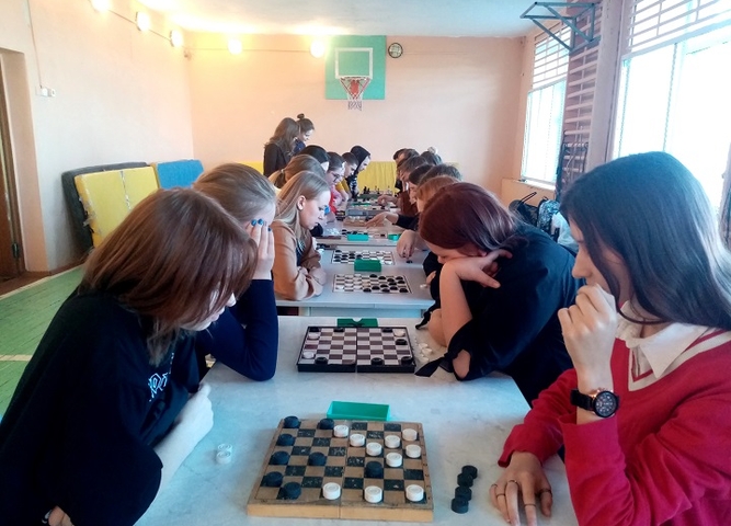 Соревнования по шашкам в Филиале