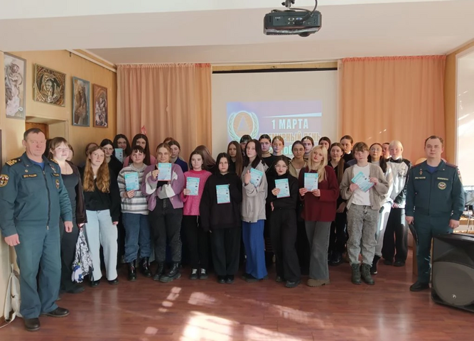 Встреча представителей  МЧС и ГИМС со студентами Филиала